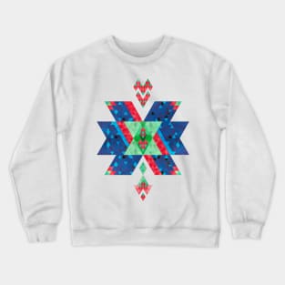 Bohemian Kilim Cross Crewneck Sweatshirt